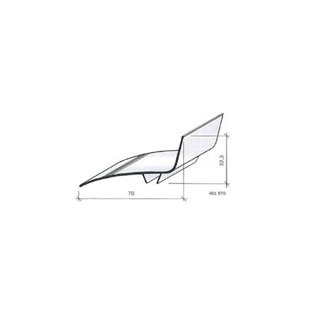 Couvre-joint aluminium - angle - 100 mm