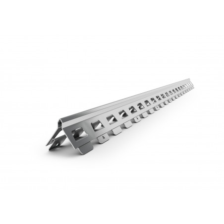 Cornière plâtrière perforée - 30 x 30 mm - enduit 8 mm - 300 cm de long 