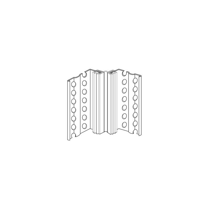 Profilé de dilatation parasismique jonc - blanc - 300 cm de long