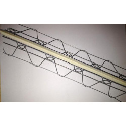 Profilé en fils soudés - type APBK - 62 x 62 mm - 295 cm de long 