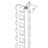 Cornière perforée avec jonc PVC - blanc - 40 x 40 mm - 225 cm de long 