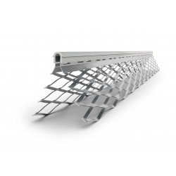 Cornière déployée avec jonc PVC - blanc - 50 x 50 mm - 300 cm de long 
