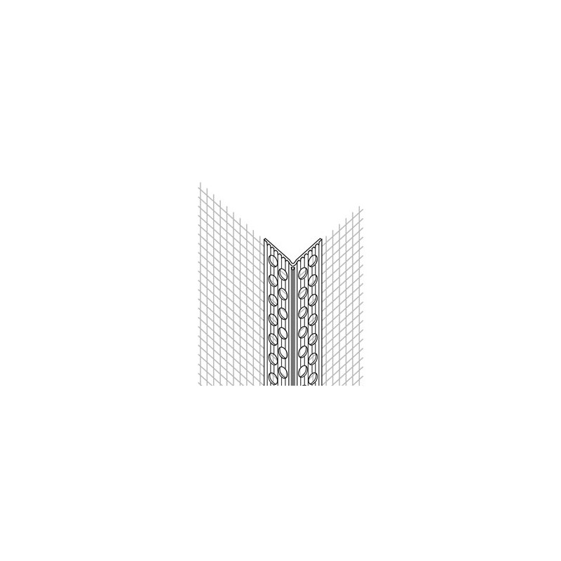 Cornière entoilée PVC angle vif 10 x 15 cm 