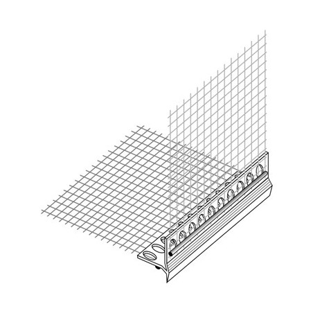 Profilé goutte d'eau - bord visible - 250 cm de long 
