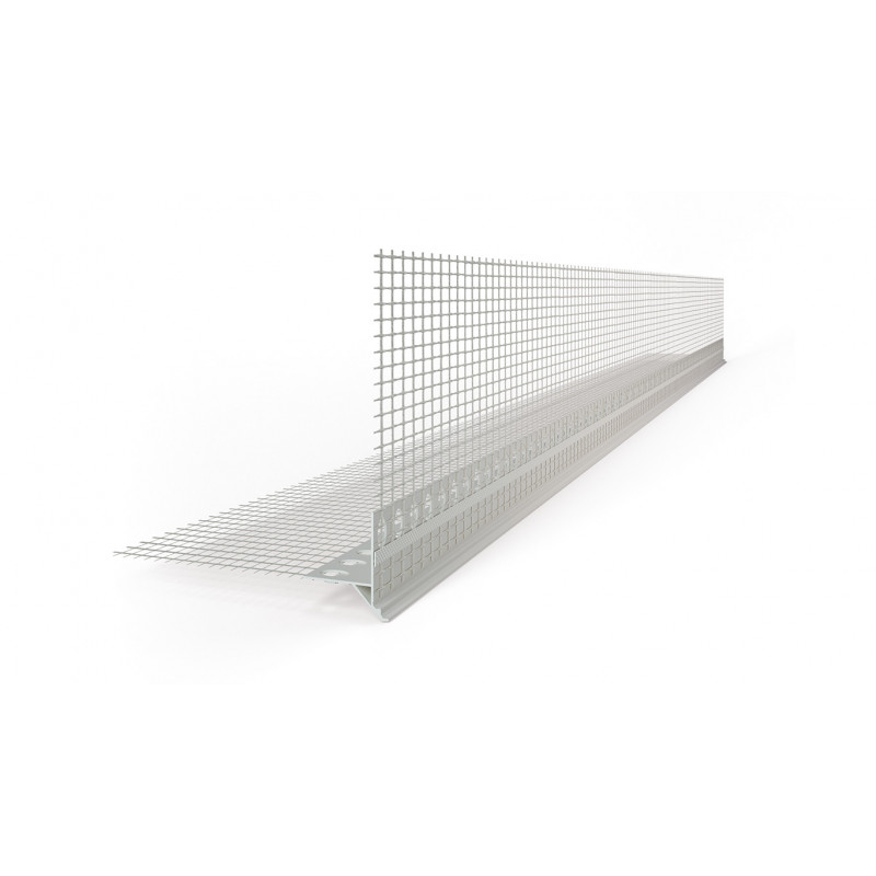 Profilés goutte d'eau PVC - bord invisible - 200 cm de long 