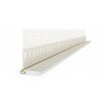 Profilé en PVC avec bande en mousse - pour raccord tablettes de fenêtre - épaisseur enduit 3-4 mm 