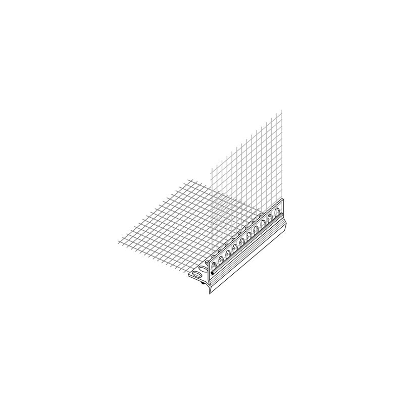 Profilé goutte d'eau avec bande mousse PE étanche - 250 cm de long