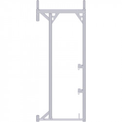 Alfix - Cadre porte-à-faux en acier 2.00 x 0.37 m