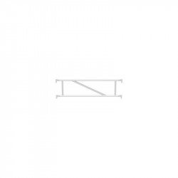 Alfix - Double garde-corps en aluminium 3.07 m