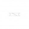 Alfix - Double garde-corps en aluminium 3.07 m