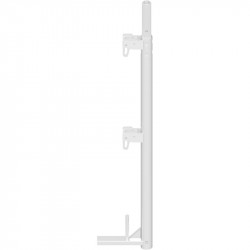 Alfix - Poteau de garde-corps court en aluminium 1.00 m