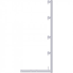 Alfix - Support filet de protection en acier 2.00 x 0.36/ 0.50/ 0.73 m