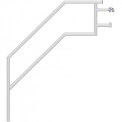 Alfix / UNIFIX - Garde-corps volée d'escalier en aluminium 1.40 x 1.00 m 