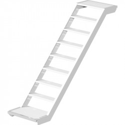 UNIFIX - Volée d'escalier en aluminium 2.00 x 1.50 m - largeur 0.64 m