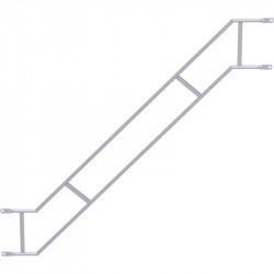 UNIFIX - Double garde-corps volée d'escalier en acier 3.00 x 2.00 m