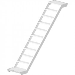UNIFIX - Volée d'escalier en aluminium 3.00 x 2.00 m - largeur 0.64 m