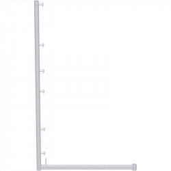 UNIFIX - Support pour filet de protection en acier 2.00 x 0.74 m