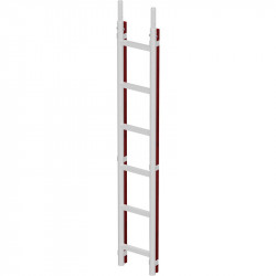 Echelle d'extension en aluminium 2.00 x 0.25 m