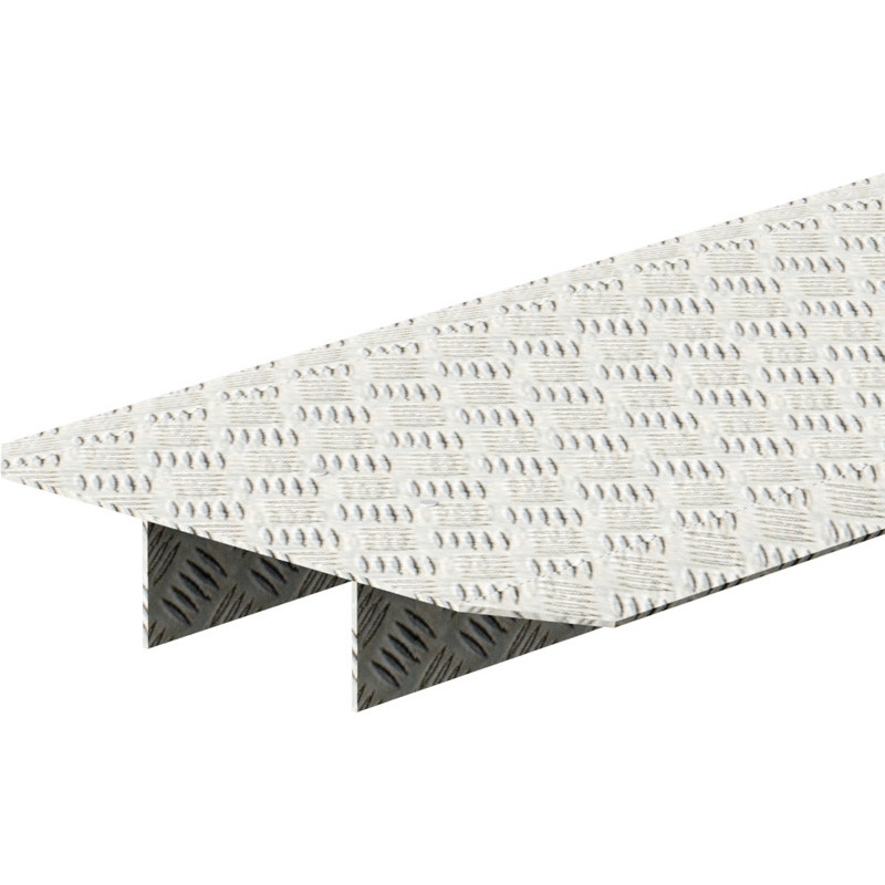 MULTI - Recouvrement fente pour double montant en aluminium 2.07 x 0.40 m