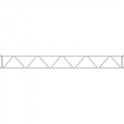 MULTI - Poutre en treillis tubulaire en acier 2.57 m