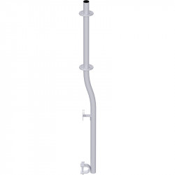 MULTI - Support garde-corps RE avec ergot de plinthe en acier 1.65 m