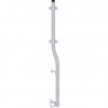MULTI - Support garde-corps RE avec ergot de plinthe en acier 1.65 m
