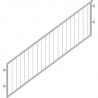 MULTI - Garde-corps d'escalier en acier avec sécurité enfant 1.57 x 1.00 m