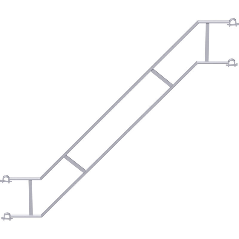 MULTI - Double garde-corps d'escalier en acier 2.07 x 1.50 m