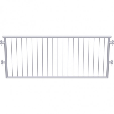 MULTI - Garde-corps en acier avec sécurité enfant 1.09 x 1.10 m