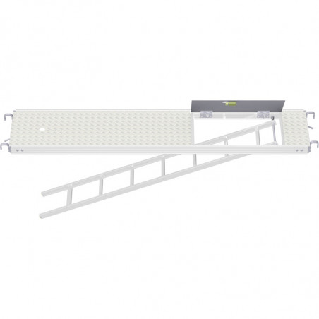 METRIQUE - Plancher tout alu RE avec trappe décalée et échelle 3.00 x 0.60 m