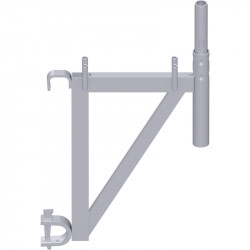 METRIQUE - Console avec accrochage pour support-plancher à tube 0.74 m