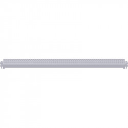 METRIQUE - Poutrelle-fente en acier 1.50 x 0.12 m