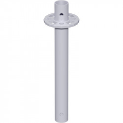 METRIQUE - Montant vertical en acier sans raccord de tube 1.96 m