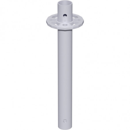 METRIQUE - Montant vertical en acier sans raccord de tube 1.96 m