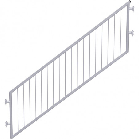 METRIQUE - Garde-corps d'escalier avec sécurité enfant en acier 2.50 x 2.00 m