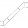 METRIQUE - Double garde-corps d'escalier en acier 2.00 x 1.50 m