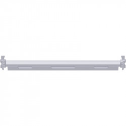 METRIQUE - Support-plancher à tube renforcé en acier 1.25 m