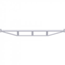 METRIQUE - Double support-plancher à tube en acier 3.00 m