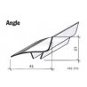 Couvre-joint aluminium - plat - 70 mm