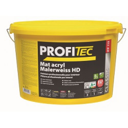 PROFITEC P115 Mat Acryl blanc - 12,5 L