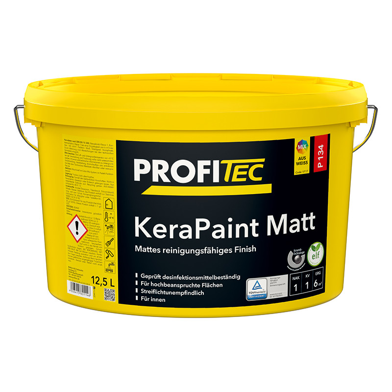PROFITEC P134 KeraPaint Matt blanc - 12,5 L