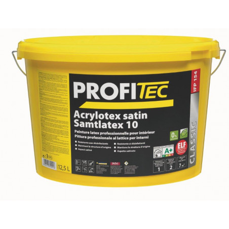 PROFITEC P154 Acrylotex Satin blanc - 12,5 L