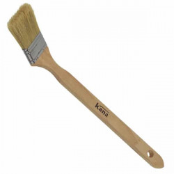Brosse Radiateur Soies Blanches Virole Inox épaisse 30 mm