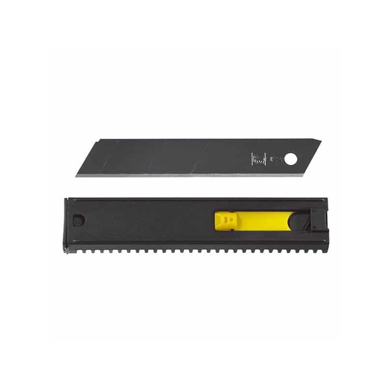Lame de Cutter Carbone Noire Premium 9 mm - 10 pcs