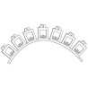 Cornière perforée pour arrondi avec jonc PVC - 40 x 40 mm - 250 cm de long - blanc