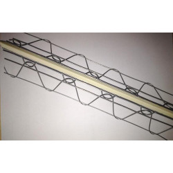 Profilé en fils soudés - type APBK - 62 x 62 mm - 295 cm de long 