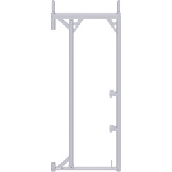 Alfix - Cadre porte-à-faux en acier 2.00 x 0.37 m