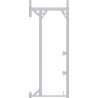 Alfix - Cadre porte-à-faux en acier 2.00 x 0.37 m