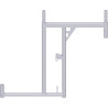 Alfix - Cadre console DS en acier 0.99 x 1.09 m