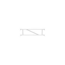 Alfix - Double garde-corps en aluminium 2.57 m